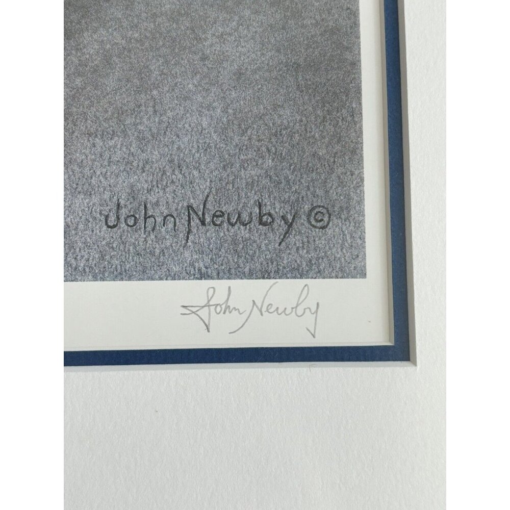 VTG John‎ Newby Game Plan Signed Framed Hockey Maple Leafs 17/45 Rare Art Print - Picture 7 of 16